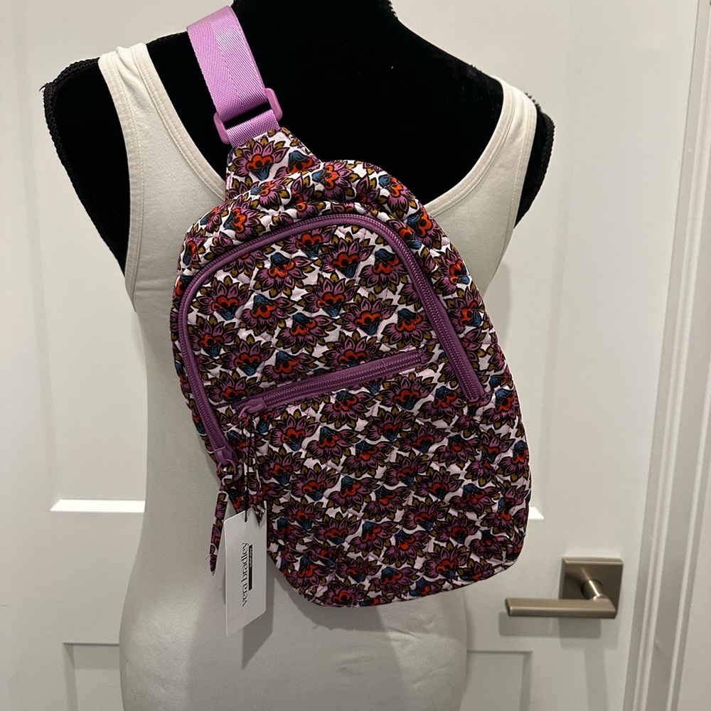 Vera Bradley Essential Sling Backpack in Cotton NWT